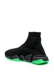 Balenciaga Zapatilla Speed j'Negro green