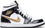 Air Jordan 1 Mid Patent SE 'Negro Oro'