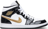 Air Jordan 1 Mid Patent SE 'Negro Oro'