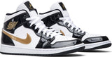 Air Jordan 1 Mid Patent SE 'Negro Oro'