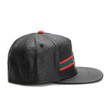 Gorra PANGKB Cuero Negro Hip-Hop