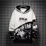 Streetwear sudadera Blanca Harajuku Japónes