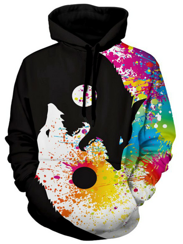 Sudadera Luna llena Multicolor