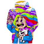 Sudadera 3D Tekashi 69 6ix9ine