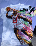 Camiseta De Baloncesto Con Estampado 3D Multicolor (verano)