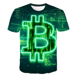 Camiseta Con Estampado 3D BITCOIN