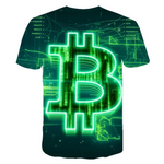 Camiseta Con Estampado 3D BITCOIN