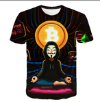 Camiseta Con Estampado 3D BITCOIN Criptomoneda