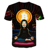 Camiseta Con Estampado 3D BITCOIN Criptomoneda